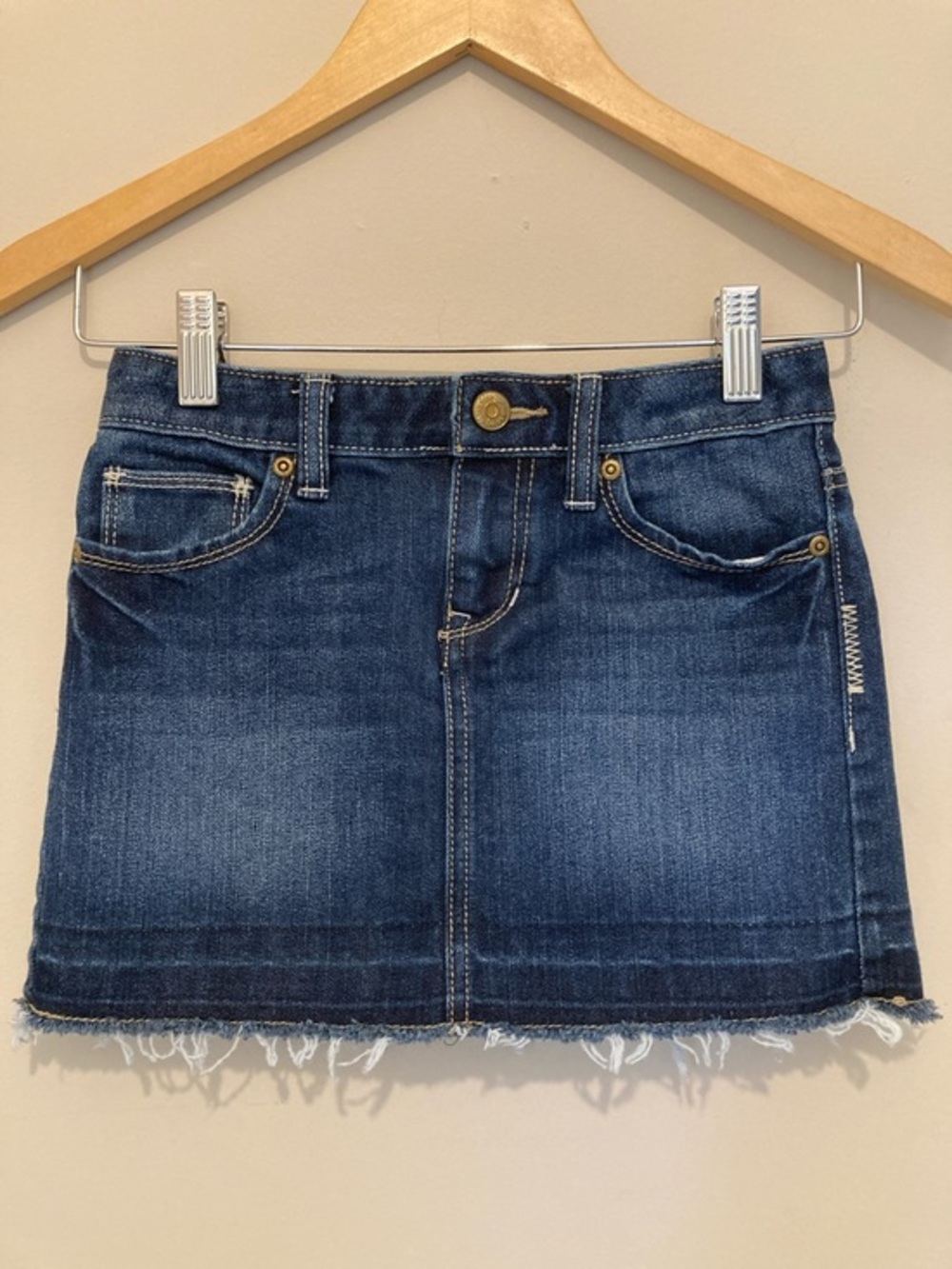 Old Navy Dark Blue Denim Mini Skirt